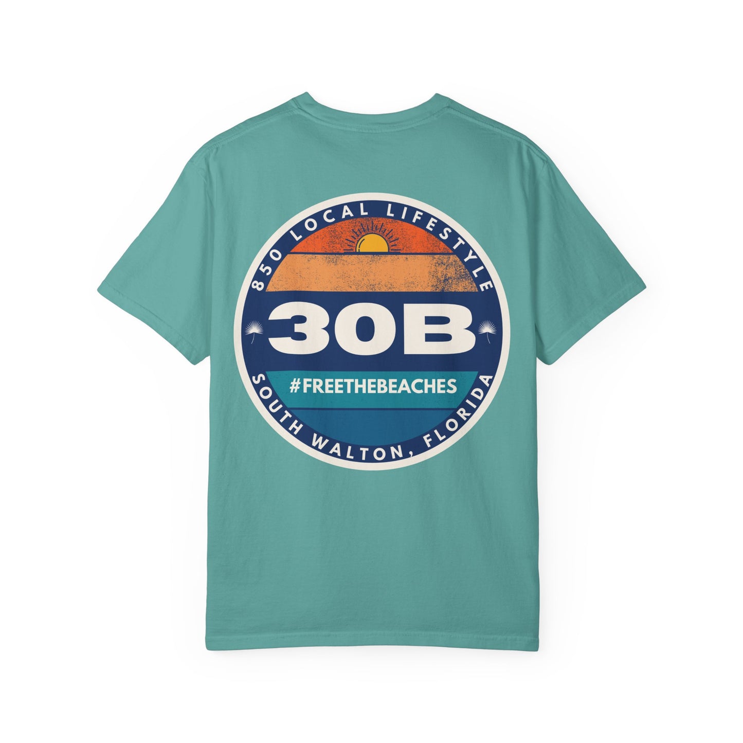 30B Sunset 1 #FreeTheBeaches T-Shirt