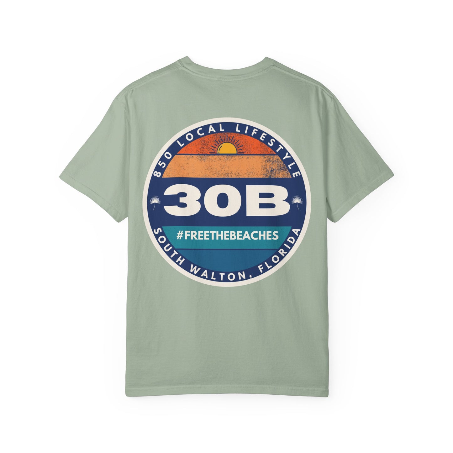 30B Sunset 1 #FreeTheBeaches T-Shirt