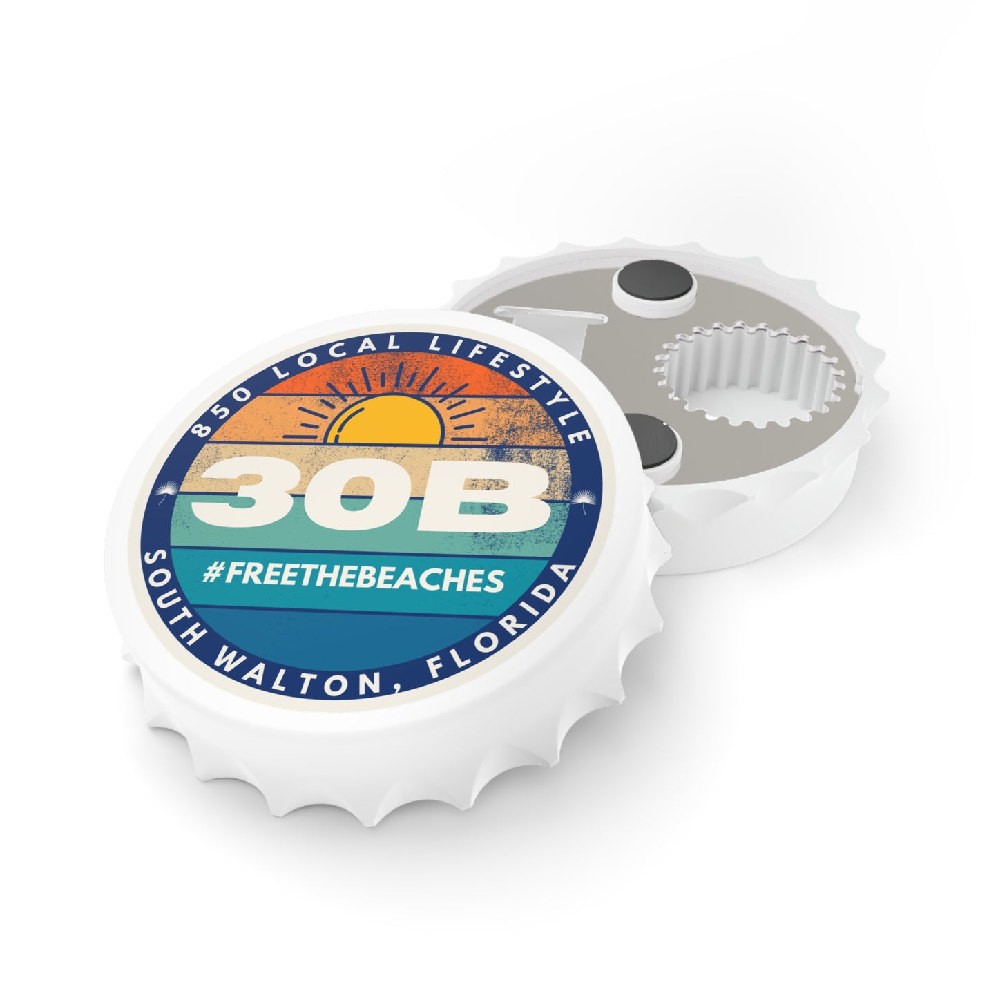 30B #FreeTheBeaches Magnetic Bottle Opener