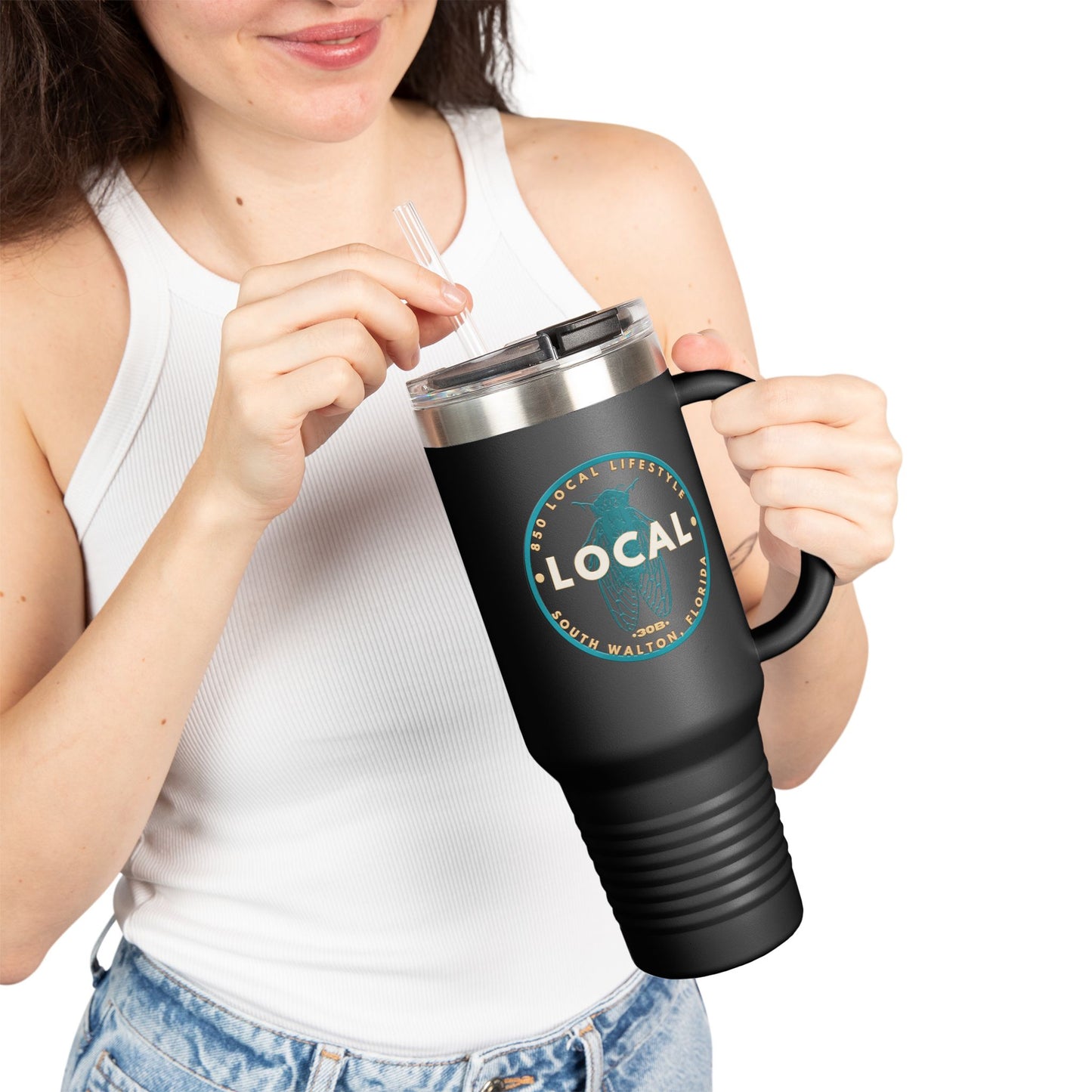 Insulated Travel Mug 40oz | 30B SoWal Local Cicada