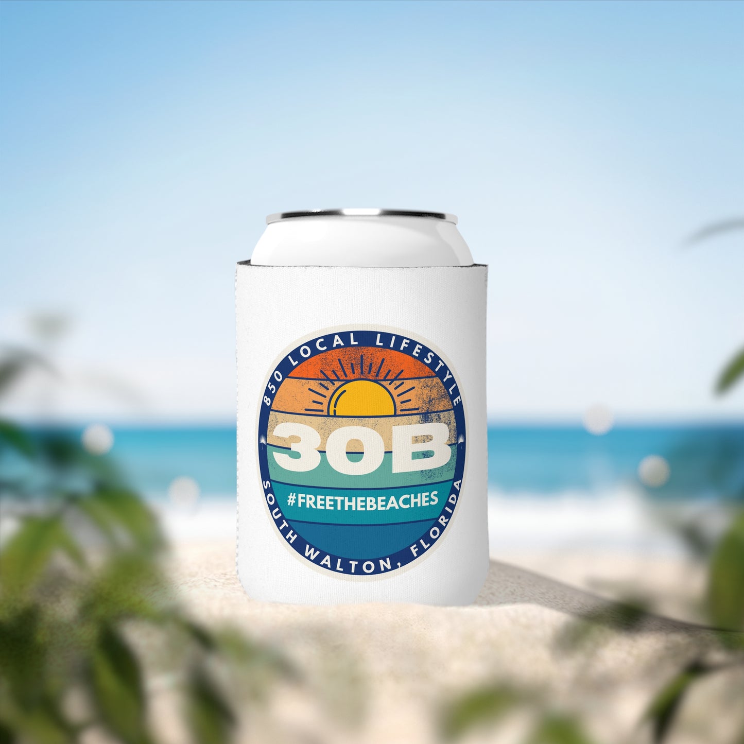 30B Sunset #FreeTheBeaches Can Cozie