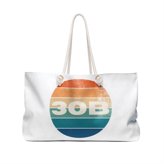 30B Retro Sunset Beach Bag