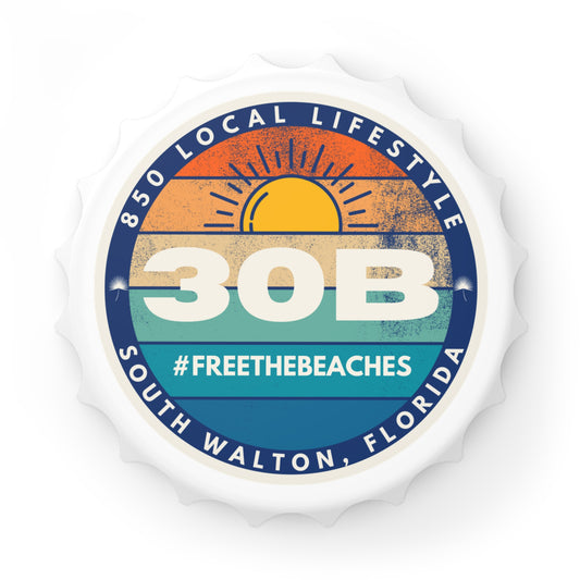 30B #FreeTheBeaches Magnetic Bottle Opener