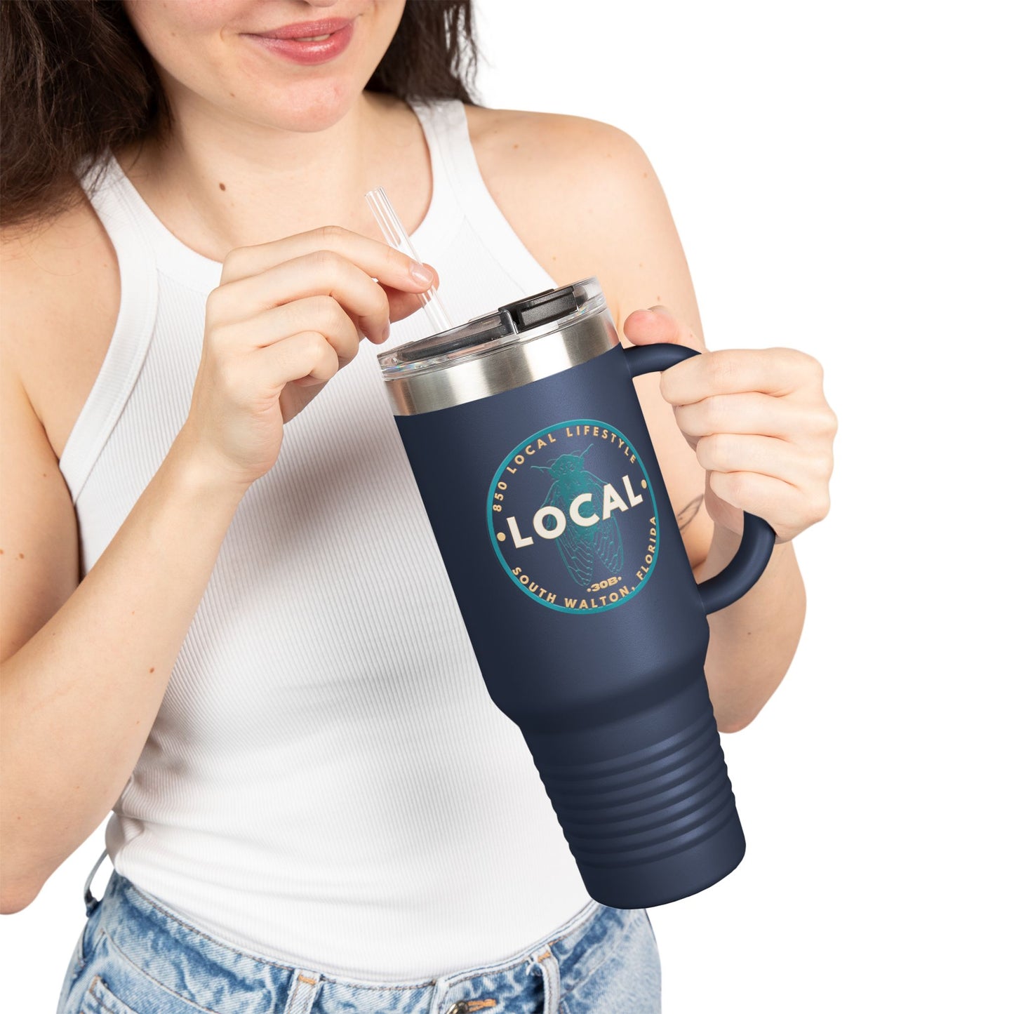 Insulated Travel Mug 40oz | 30B SoWal Local Cicada
