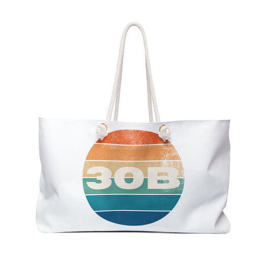 30B Retro Sunset Beach Bag