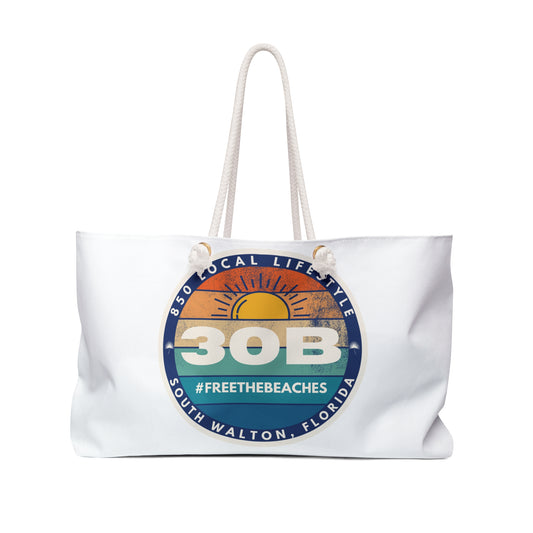 30B #FreeTheBeaches Sunset Beach Bag
